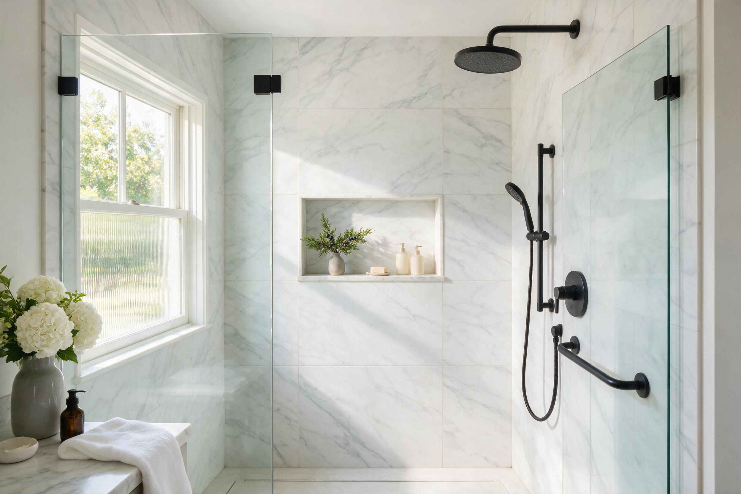 Bathroom remodel San Jose modern bathroom interior with premium fixtures and elegant finishes